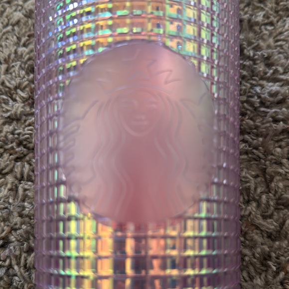 Starbucks Pink Grid Tumbler 24oz - Picture 2 of 7